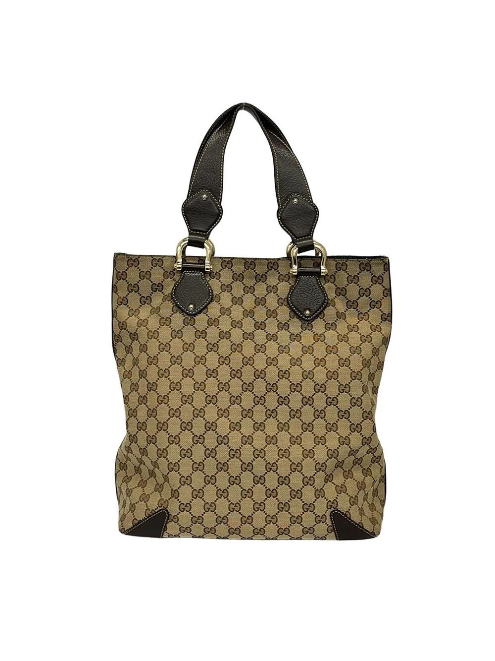 Gucci Gg Dark Brown Khaki Jacquard #373076G58B